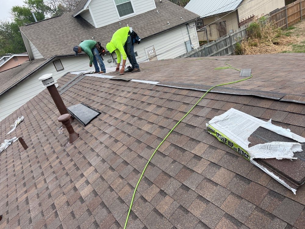 Slide of Patriots’ Roofing