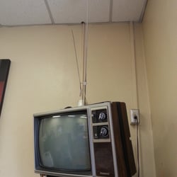 Monte Vista Elementary School - The television in the Teachers Lounge is an antique.