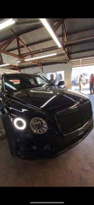First edition Bentley Bentayga - This first edition Bentley Bentayga got broken into so we went ahead and replaced the quarter glass with an OEM window and tinted the entire vehicle in Nano Ceramic so the windows don’t shatter with glass everywhere if it where to happen again. First edition Bentley Bentayga - This first edition Bentley Bentayga got broken into so we went ahead and replaced the quarter glass with an OEM window and tinted the entire vehicle in Nano Ceramic so the windows don’t shatter with glass everywhere if it where to happen again.