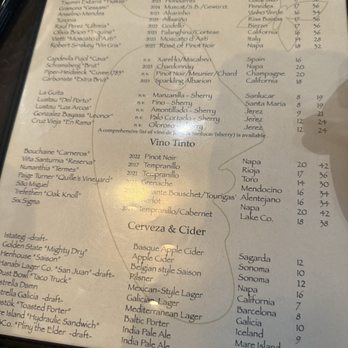ZuZu - Drinks - Tapas Bars Near Me - Napa, California