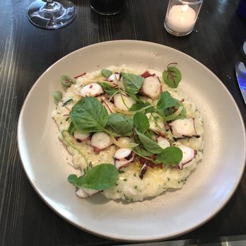 Oak at Fourteenth - Risotto with grilled octopus. - New American Near Me - Boulder, Colorado Oak at Fourteenth - Risotto with grilled octopus. - New American Near Me - Boulder, Colorado