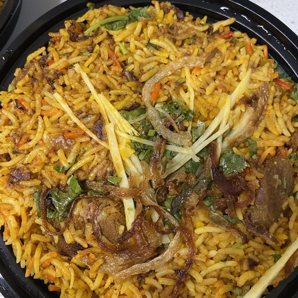 Indian Curry Corner - Lamb biryani medium spice. Very spicy for me - Indian Near Me - Vancouver, British Columbia