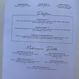 Menu Menu