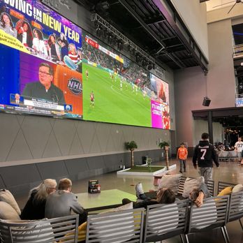 Topgolf - Lounge area with massive screens. - Golf Near Me - Las Vegas, Nevada