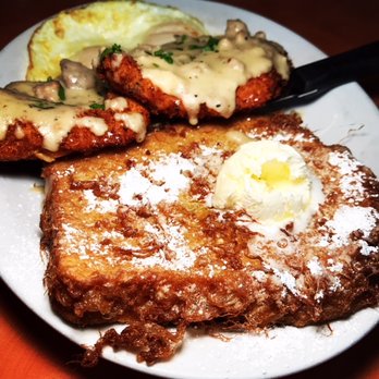 Original Breakfast House - Chicken Fried Chicken with San Francisco style French Toast and Egg - Best Dish - Breakfast & Brunch Near Me - Phoenix, Arizona