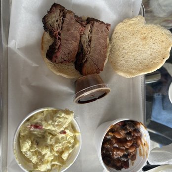Buck's Grill - Brisket sandwich, potato salad, and cowboy beans - American Near Me - Maysville, Kentucky Buck's Grill - Brisket sandwich, potato salad, and cowboy beans - American Near Me - Maysville, Kentucky