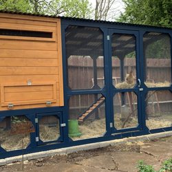 Creations by Eric - Chicken coop designed and crafted by Eric.