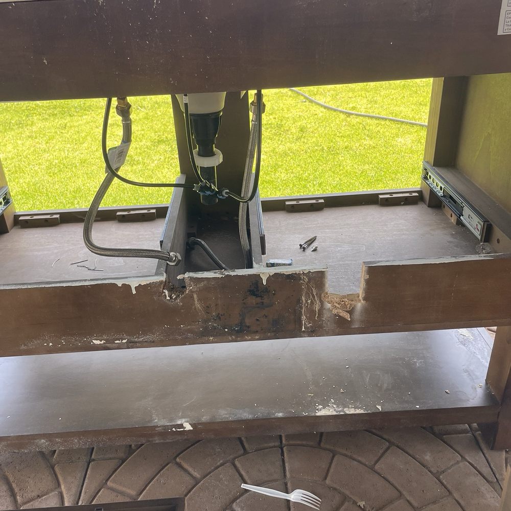 24H Mold Inspection - Mold samples taken from vanity - Home Inspectors Near Me - Los Angeles, California