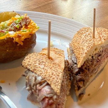 The Neighborly - Roast beef aus ju and a loaded baked potato - New American Near Me - Phoenix, Arizona The Neighborly - Roast beef aus ju and a loaded baked potato - New American Near Me - Phoenix, Arizona