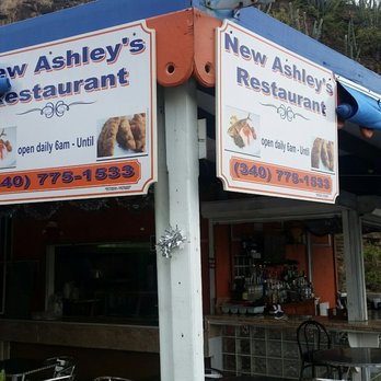 New Ashley's Restaurant - Local sign - Caribbean Near Me - St Thomas, Virgin Islands