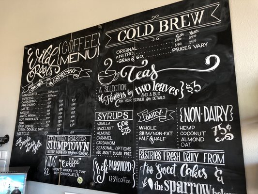 Menu photo 1 WildRoots Coffee House Bend, OR