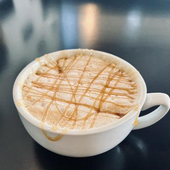 Traverse Bay Cafe - Cappuccino with caramel drizzle - yum - Cafes Near Me - Traverse City, Michigan Traverse Bay Cafe - Cappuccino with caramel drizzle - yum - Cafes Near Me - Traverse City, Michigan