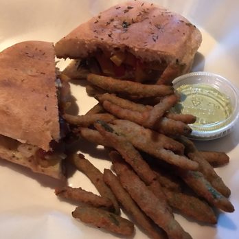 Sazon by Chef Rulis - Panino Rustico with Fried Green Beans - Pizza Near Me - El Paso, Texas