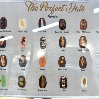 The Perfect Date - Flavor list - Specialty Food Near Me - Glendale, California The Perfect Date - Flavor list - Specialty Food Near Me - Glendale, California