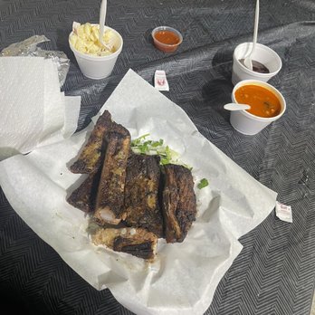 Don Pollon - Rib with macaroni and charro beans - Barbeque Near Me - Los Ángeles, California