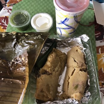 Yuri's Restaurant - Salsa. Sour cream, comped watermelon Aqua Fresca. Honduran tamale (3.50), Salvadoran tamale(3) left to right - Mexican Near Me - Oakland, California Yuri's Restaurant - Salsa. Sour cream, comped watermelon Aqua Fresca. Honduran tamale (3.50), Salvadoran tamale(3) left to right - Mexican Near Me - Oakland, California