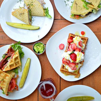 Iron Roost - Lemon Berry Waffle stealing the show - Breakfast & Brunch Near Me - Ballston Spa, New York