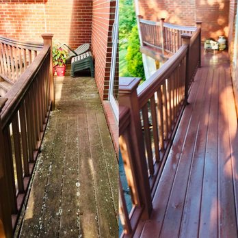 ProStar Pressure Washing - Look at this awesome transformation on this composite deck ! - Pressure Washers Near Me ProStar Pressure Washing - Look at this awesome transformation on this composite deck ! - Pressure Washers Near Me