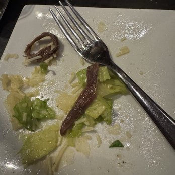 Broders' Pasta Bar - As you can see.... The Caesar salad with the anchovies is the bomb! All gone and so good. - Italian Near Me - Minneapolis, Minnesota Broders' Pasta Bar - As you can see.... The Caesar salad with the anchovies is the bomb! All gone and so good. - Italian Near Me - Minneapolis, Minnesota
