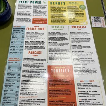 Snooze, an A.M. Eatery - Back of the menu - Breakfast & Brunch Near Me - Chapel Hill, North Carolina Snooze, an A.M. Eatery - Back of the menu - Breakfast & Brunch Near Me - Chapel Hill, North Carolina