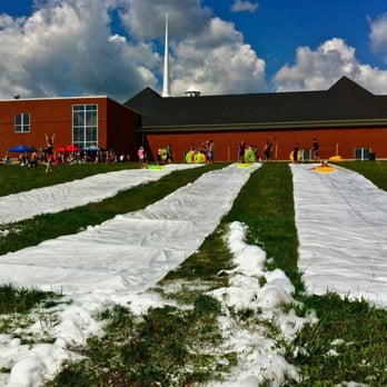 Northside Christian Church - Summer slip and slide fun - Churches Near Me - Wadsworth, Ohio