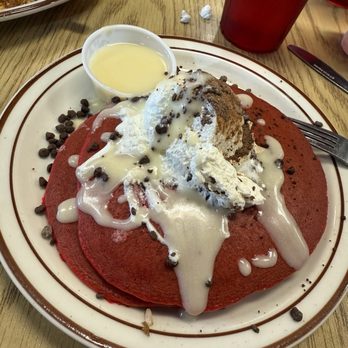 BabyStacks Cafe - Centennial - Red Velvet Pancakes - New American Near Me - Las Vegas, Nevada