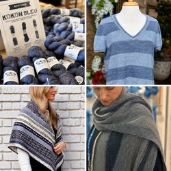 Discover Kokon Bleu, a luxury hand-dyed yarn from the Netherlands. Ethically crafted Merino Linen yarn and beautiful shawl ki...