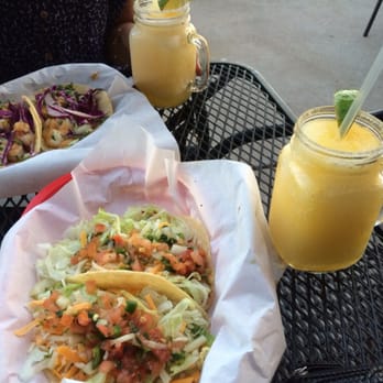 Calle Tepa - Frozen mango margaritas, with street shrimp and veggie tacos! - Mexican Near Me - Tucson, Arizona