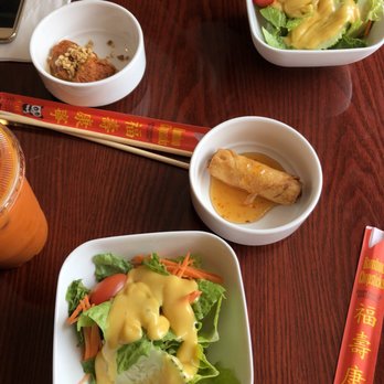 Luck Thai - Complimentary salad + Appetizers - Thai Near Me - Brooklyn, New York