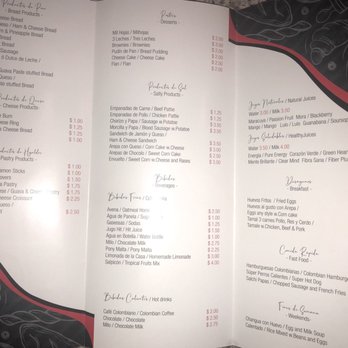 Rolo’s Bakery - Menu - Colombian Near Me - Riverview, Florida
