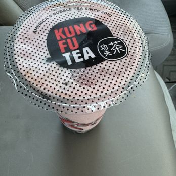 Kung Fu Tea - Strawberry shake with boba balls, was pretty good, I love the boba balls. Flavor was alright. Sizing kinda small. - Bubble Tea Near Me - Turlock, California Kung Fu Tea - Strawberry shake with boba balls, was pretty good, I love the boba balls. Flavor was alright. Sizing kinda small. - Bubble Tea Near Me - Turlock, California