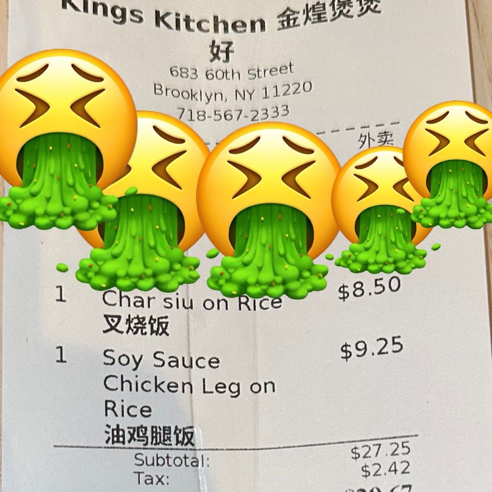 King's Kitchen - Receipt - Cantonese Near Me - Brooklyn, New York