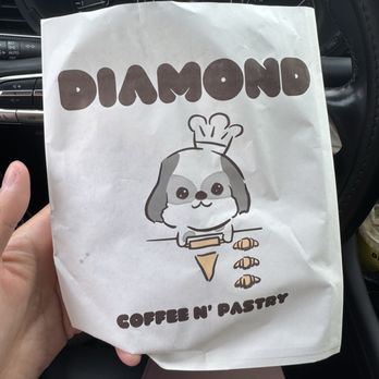 Diamond Coffee N’ Pastry - cute packaging - Desserts Near Me - San Francisco, California