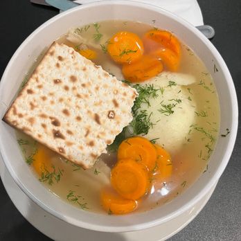 Perly's - Large Matzoh ball soup (two giant Matzoh balls) - Delis Near Me - Richmond, Virginia