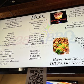 225 BBQ - Menu - Barbeque Near Me - Arlington, Texas