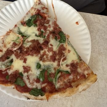 Camilli's Pizza - Spinach and bacon pizza with real bacon - Pizza Near Me - West Palm Beach, Florida