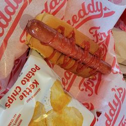 Freddy's Frozen Custard & Steakburgers - All-Beef Hot Dog Combo