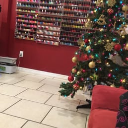 They decorated for Christmas :)