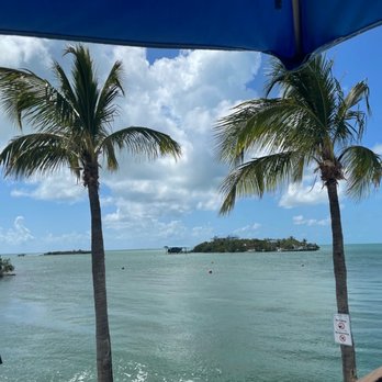 Barnacle Barney's Tiki Bar - View from our table. - Tiki Bars Near Me - Marathon, Florida