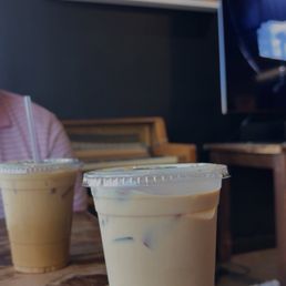 BBL (Blueberry latte) is what made me come. It was a 7/10 too milky barley taste the espresso or blueberry.  Cookie Butter was really good.