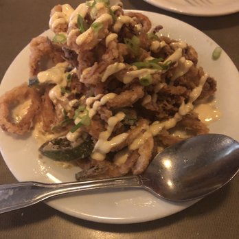 Eva - Calamari is amazingly tender. Loves the salt but maybe a bit less. - Tapas/Small Plates Near Me - Salt Lake City, Utah Eva - Calamari is amazingly tender. Loves the salt but maybe a bit less. - Tapas/Small Plates Near Me - Salt Lake City, Utah