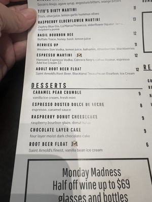 Menu photo 5 Oak and Main Roanoke, TX