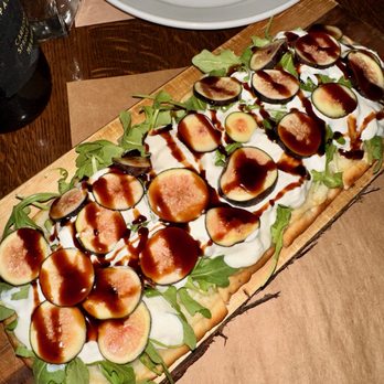 Old Fields Restaurant - Fig & Stracciatella Flatbread - New American Near Me - Port Jefferson, New York Old Fields Restaurant - Fig & Stracciatella Flatbread - New American Near Me - Port Jefferson, New York