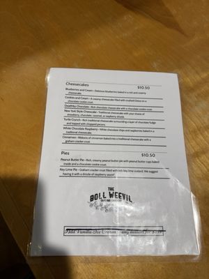 Menu photo 2 Boll Weevil Augusta, GA