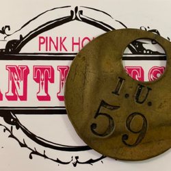 Mama's Pink House Antiques - IU Fans!! Check out this brass tag!