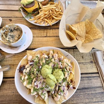 Seabirds Kitchen - Jackfruit Nachos Beets Me Burger Artichoke dip - Vegan Near Me - Costa Mesa, California Seabirds Kitchen - Jackfruit Nachos Beets Me Burger Artichoke dip - Vegan Near Me - Costa Mesa, California