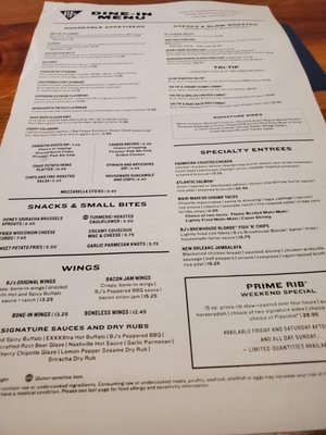 Menu photo 6 BJ's Restaurant & Brewhouse Avon, IN