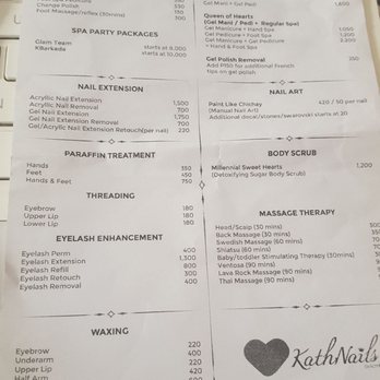 KathNails by kcmb - Pricing as of July 2018. - Nail Salons Near Me - Pasay City, NCR