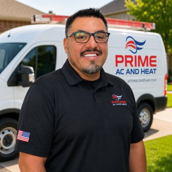 Prime AC and Heat - One of our friendly Prime AC & Heat technicians Alfredo ready to help homeowners with honest, professional HVAC service throughout DFW - Heating & Air Conditioning/HVAC Near Me - Lewisville, Texas Prime AC and Heat - One of our friendly Prime AC & Heat technicians Alfredo ready to help homeowners with honest, professional HVAC service throughout DFW - Heating & Air Conditioning/HVAC Near Me - Lewisville, Texas