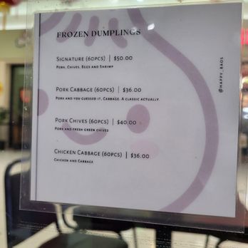 Happy Bao's - Frozen to go menu 10/2025 - Chinese Near Me - Mesa, Arizona